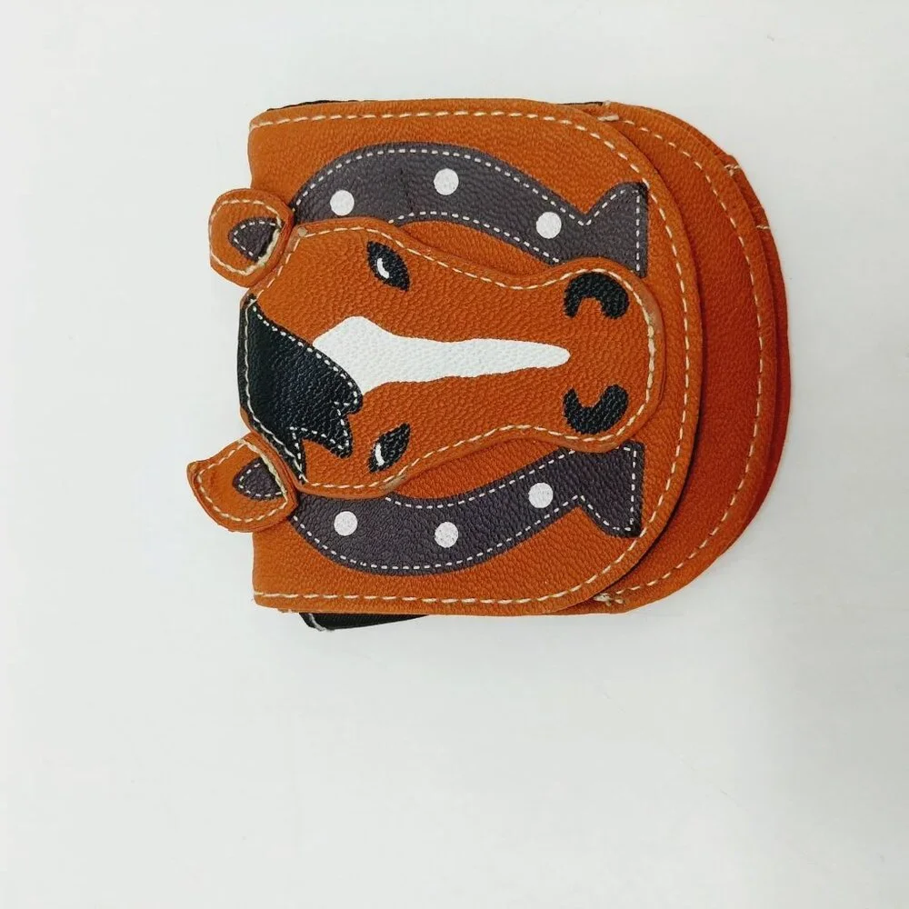 Claire's Pocket Wallet Horse Small Mini Brown Horse Shoe - Picture 10 of 10